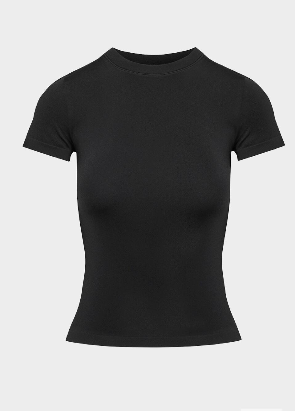 Aritzia Sunday Best Black Smooth Seamless Willow T- Shirt Size XS